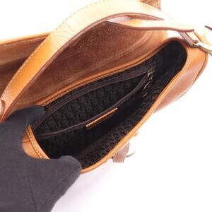 Dior Brown Leather Saddle Handbag Bag